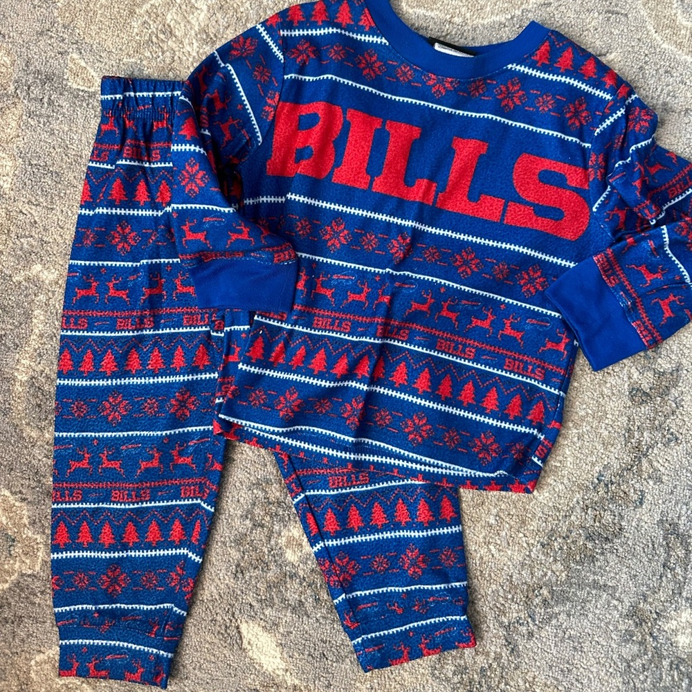 2T Buffalo Bills pajamas